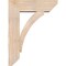 Ekena Millwork Thorton Slat Smooth Bracket w/ Offset Brace, Douglas Fir, 7 1/2"W x 24"D x 32"H BKT0806X24X32THR06SDF - alternate 2
